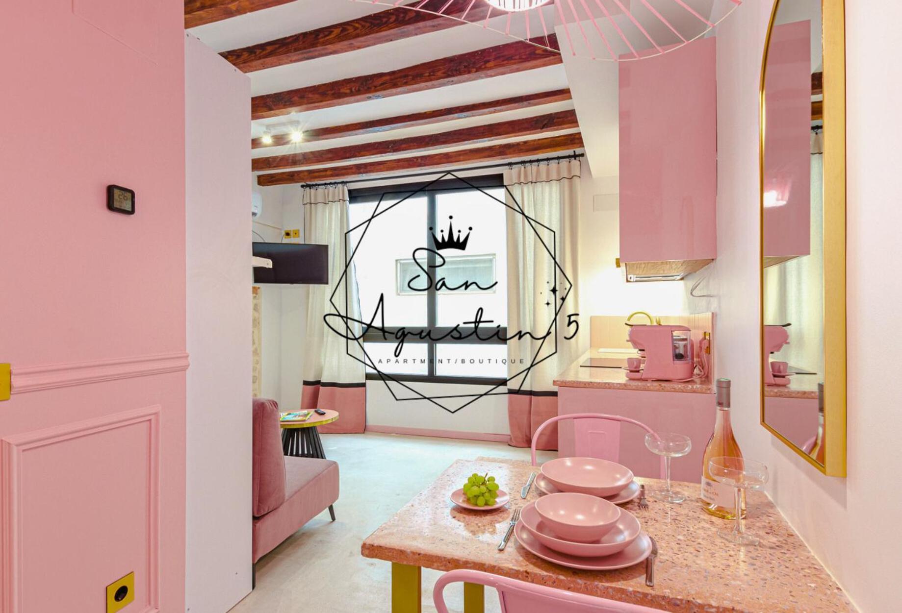 Glamorous Pink Studio In City Center Аликанте Экстерьер фото